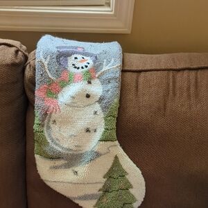 Festive Snowman Holiday Stocking